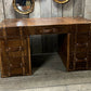 Luxury Hand Dyed Colonial Style Leather Office Desk