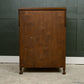 Art Deco Solid Oak Tallboy - Linen Cabinet - Cupboard Drawers