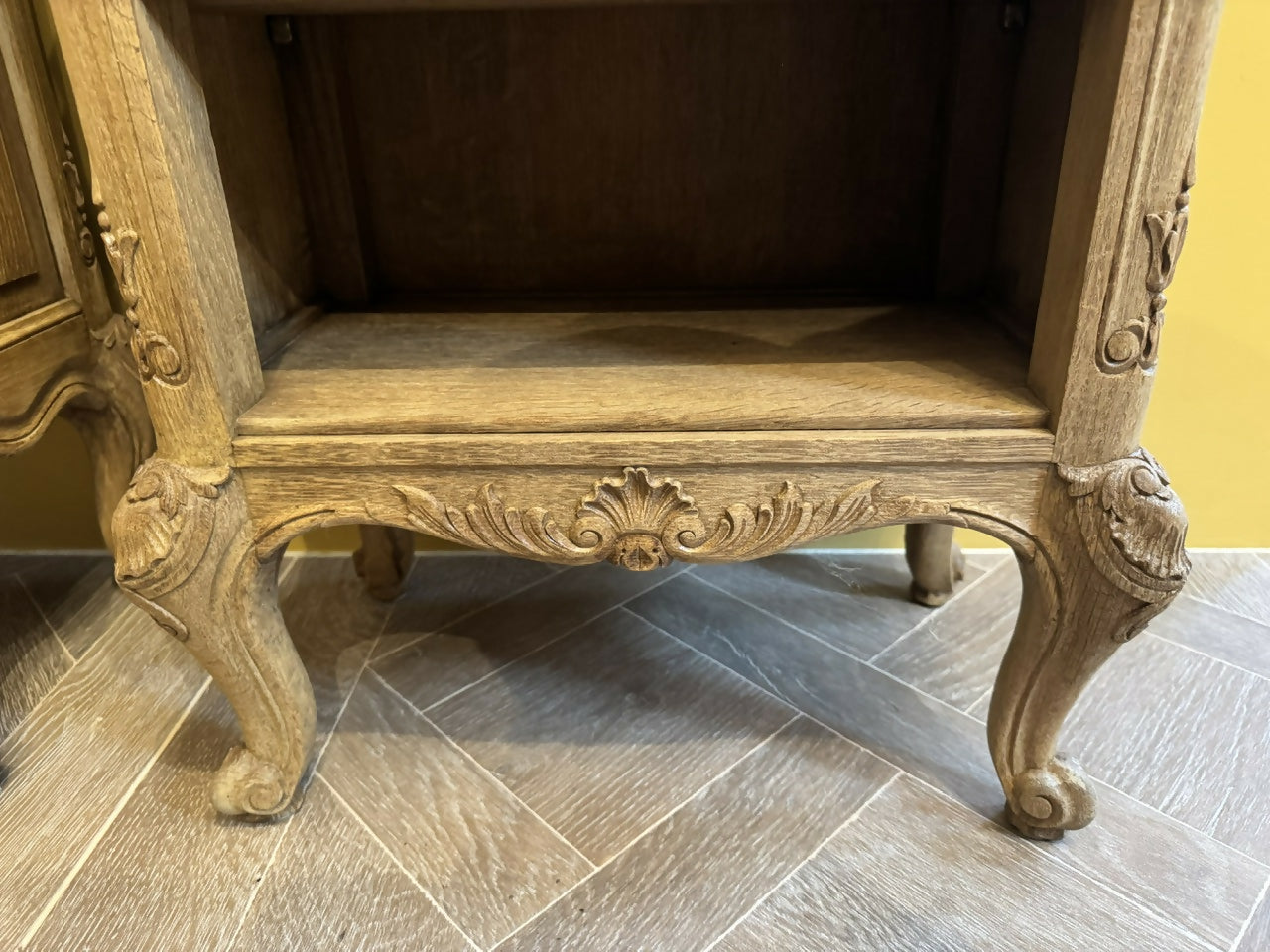 Pretty Pair French Oak Shelves