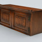Old Charm Wall Unit Top Box Linenfold Doors Tudor Brown FREE* UK Delivery
