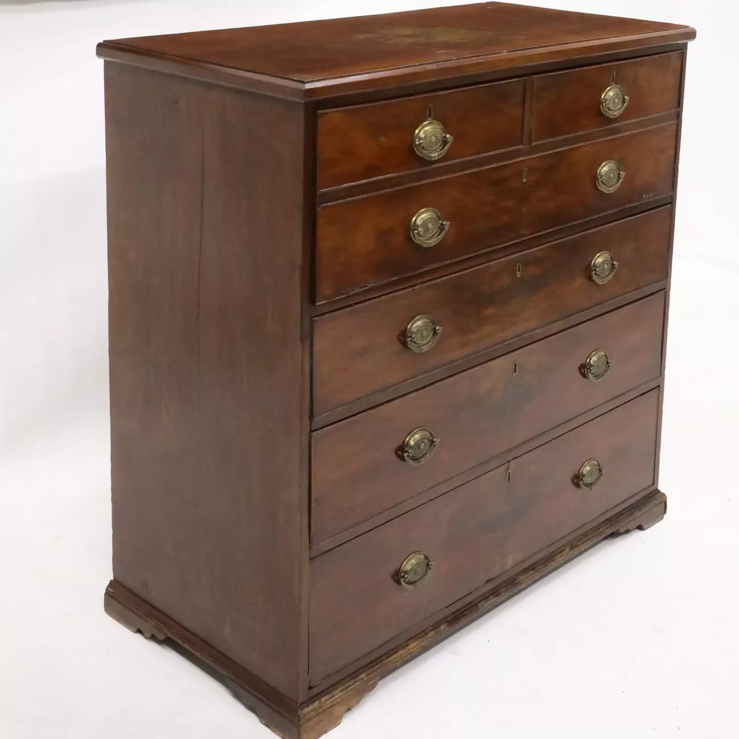 Georgian Mahogany Secretaire Chest of Drawers Fitted Interior FREE UK Delivery