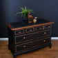 Stag Chest of Drawers, Black Mid Century Chest of Drawers, Art deco Design