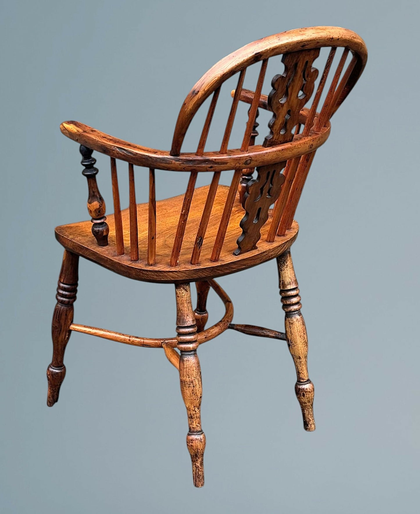 19th Century Yew Wood Windsor Armchair