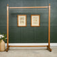 Antique Oak Shop/Cloakroom Clothes Hanging Rail - Coat Rack - Open Wardrobe