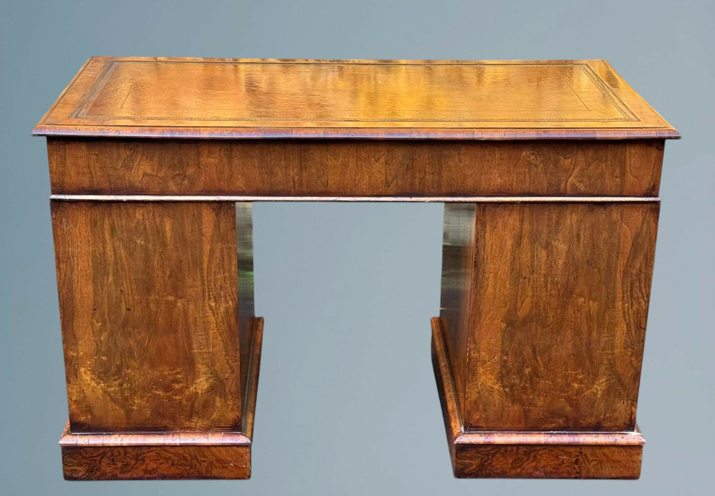 Good Quality Heals of London Walnut Pedestal Desk