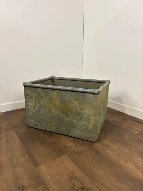 Vintage Galvanised Planter