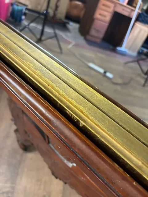 Reproduction Gilt Framed Overmantel Mirror