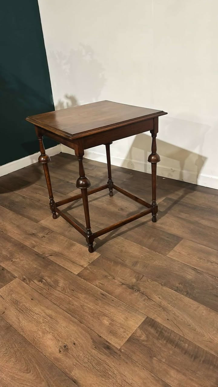 Early 20th Century  Oak Window Table4