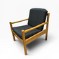Vintage mid century Ercol Modular 749 lounge chair