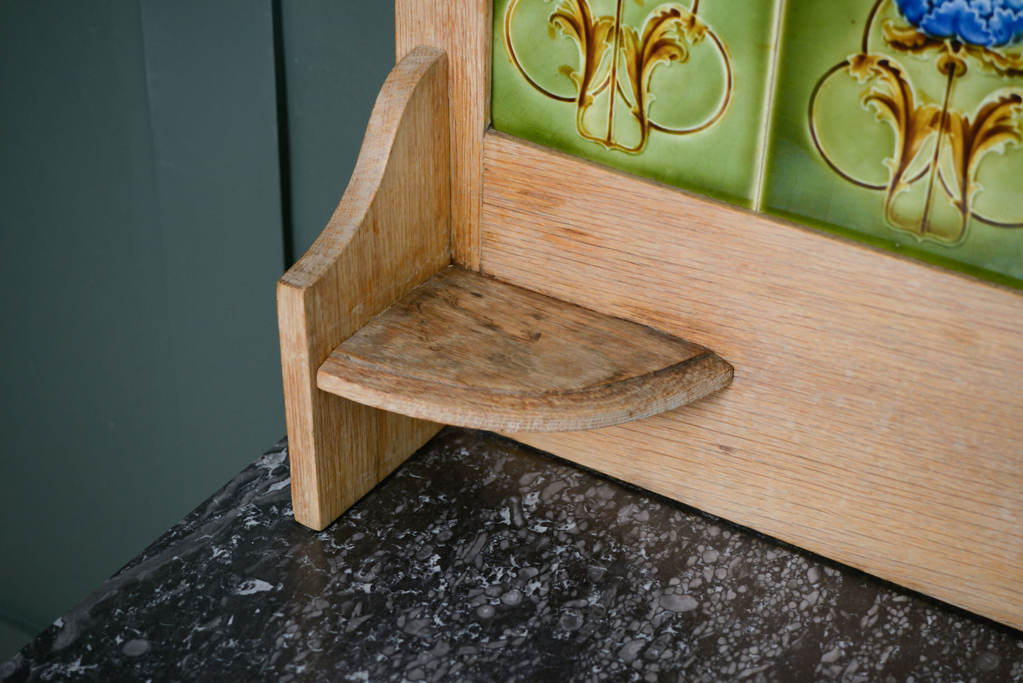 Limed Oak Washstand with Marble Top - Vanity Unit - SKU 229