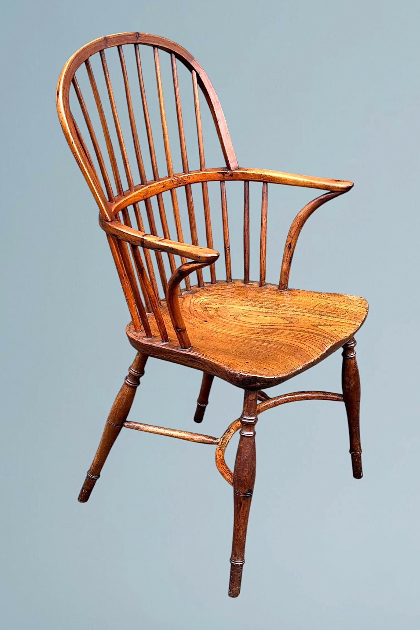 Antique 19th Century Yew Wood Windsor Chair