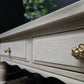 Whitewashed Oak Coffee Table – French Country Charm