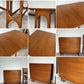 Mid Century Modern Teak Drop Leaf Dining Table Vintage Space Saving Gate Legs
