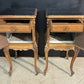 Lovely Pair French Walnut Bedside Cabinets