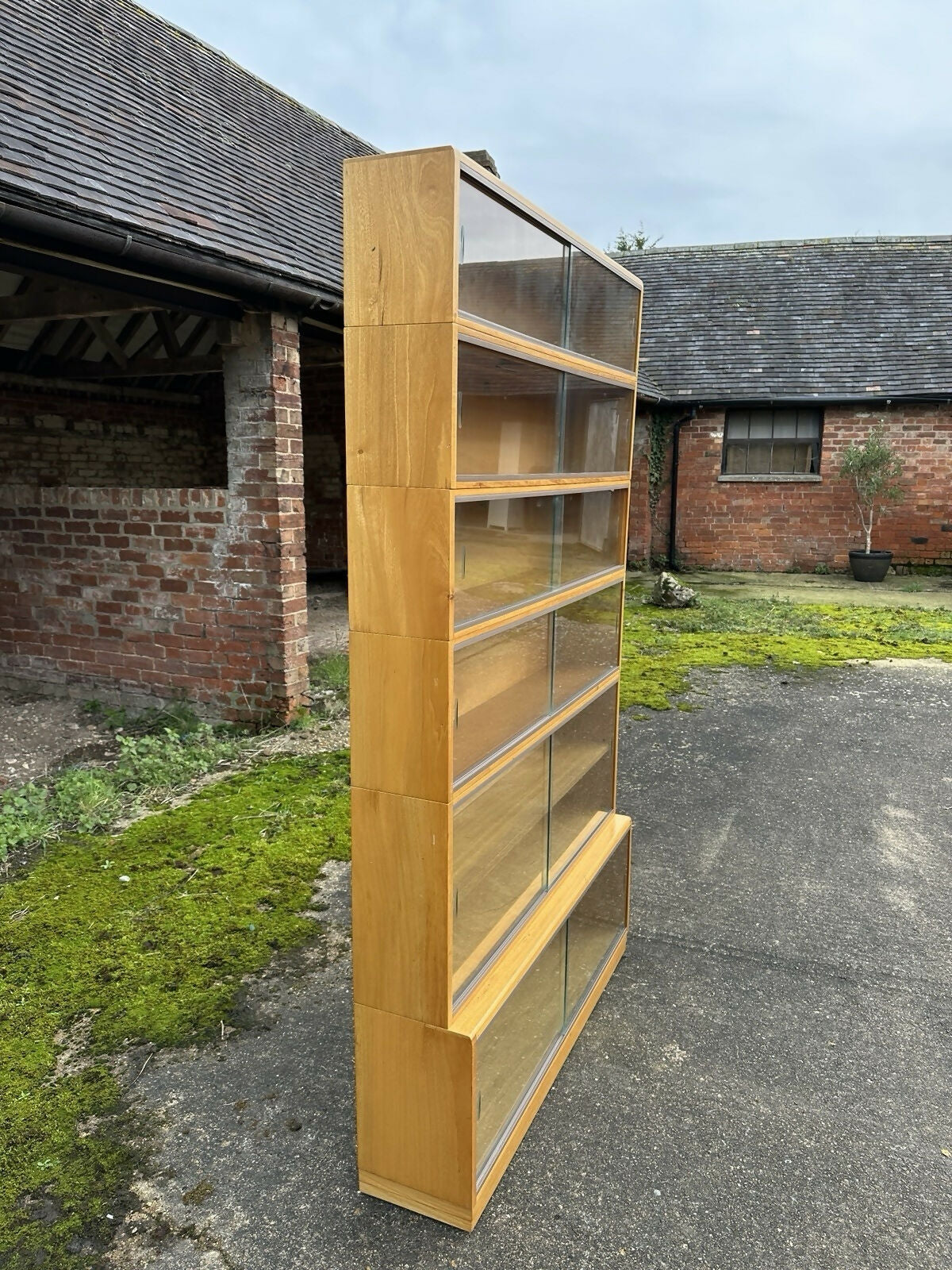 Vintage ‘Simplex’ Mid Century Bookcase Display Specimen Collectors 60s Cabinet