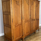 Wardrobe Vintage French Louis XVI Style Oak Four Door Carved Armoire LOT 6399