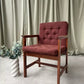 Vintage Late Mid Century Oak Chair Side Armchair Danish Scandi Retro R1087