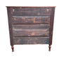 Antique Cherry wood Sheraton Empire large chest of drawers.