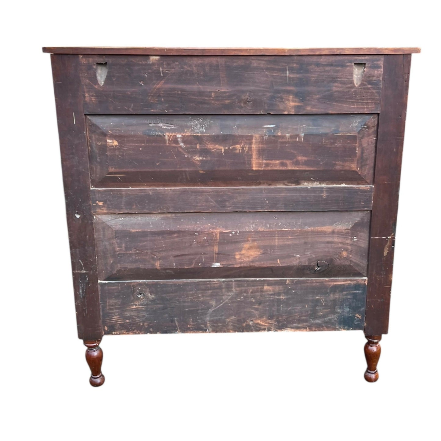 Antique Cherry wood Sheraton Empire large chest of drawers.
