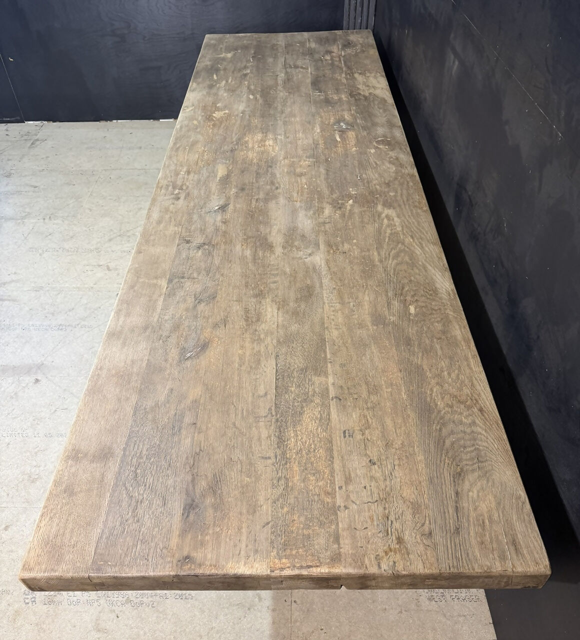Incredible Huge 3.2 x 1 Meter Oak Farmhouse Dining Table