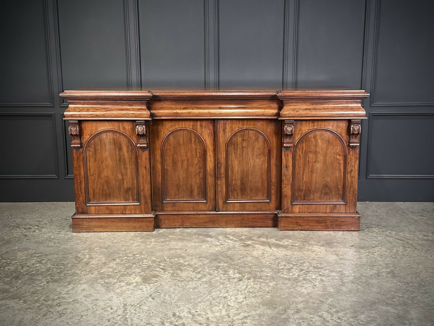 Large Vintage Victorian Mahogany Sideboard