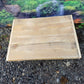Wooden 2 tier table with hairpin legs