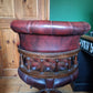 Captains Chair Red Leather Excellent condition