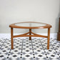 Nathan Coffee Table in Teak with Glass Top 1960s