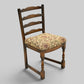 4 Old Charm Oak Dining Chairs Ladderback Tudor Fabric Light Oak FREE UK Delivery
