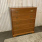 Vintage Stag Tallboy Chest – 5 Drawer Solid Wood Bedroom Storage, Retro Mid-Century Style