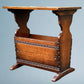Oak Magazine Rack / Oak End Table Titchmarsh Goodwin