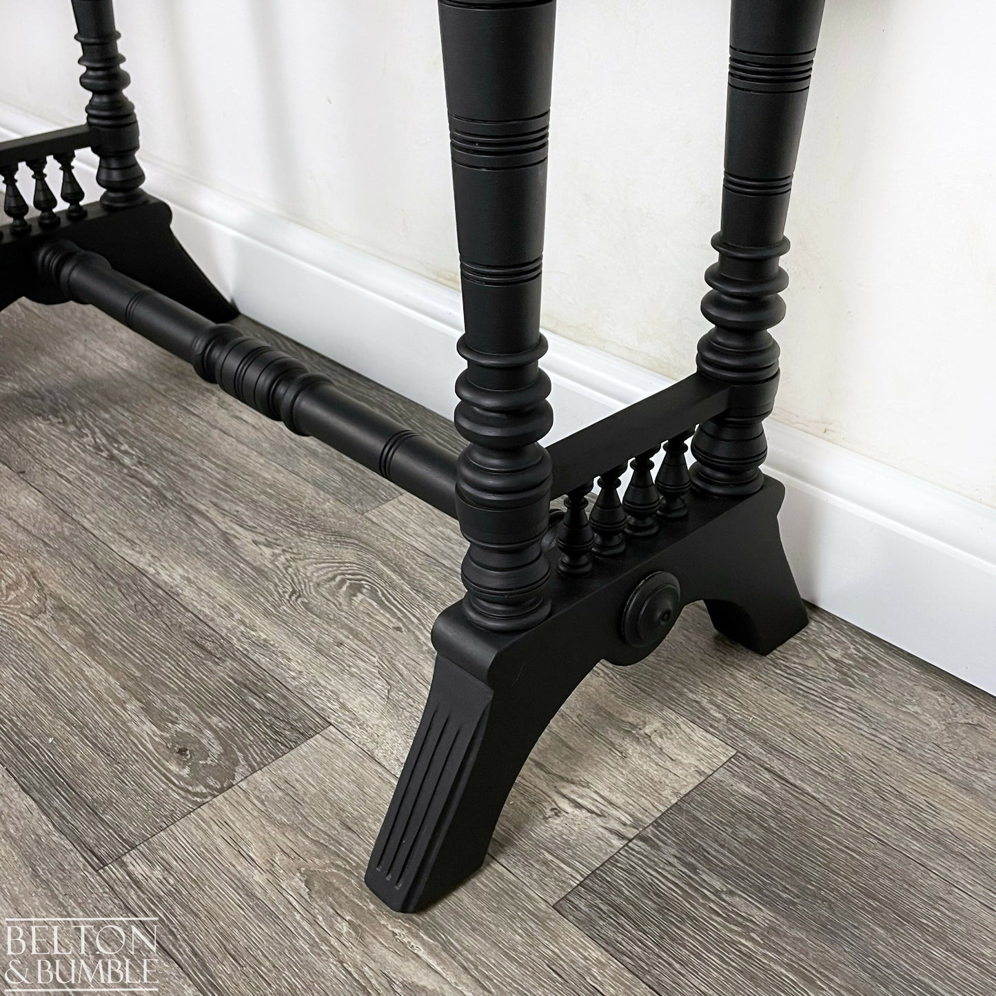 Mahogany Hallway Console Table in Black