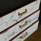 Black, gold & marble G plan retro sideboard