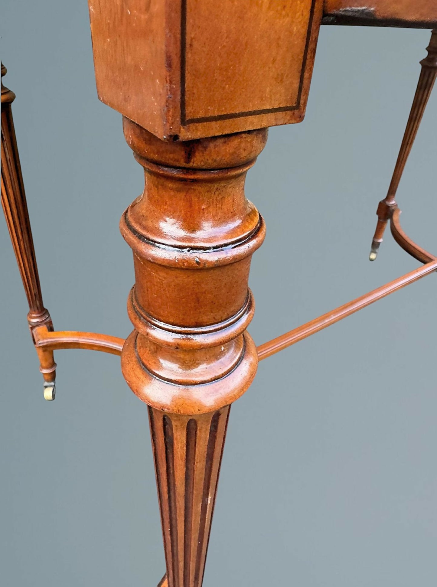 Edwardian Satinwood Desk / Writing Table