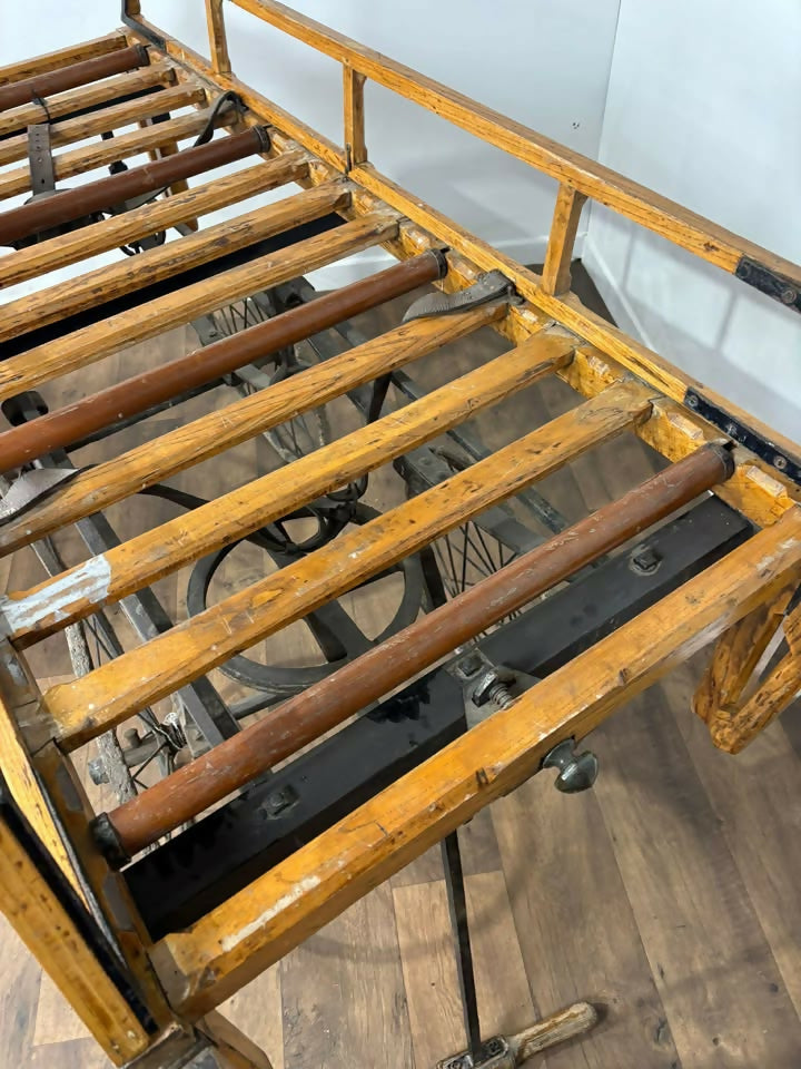 Victorian Wooden & Cast Iron Coffin Cart