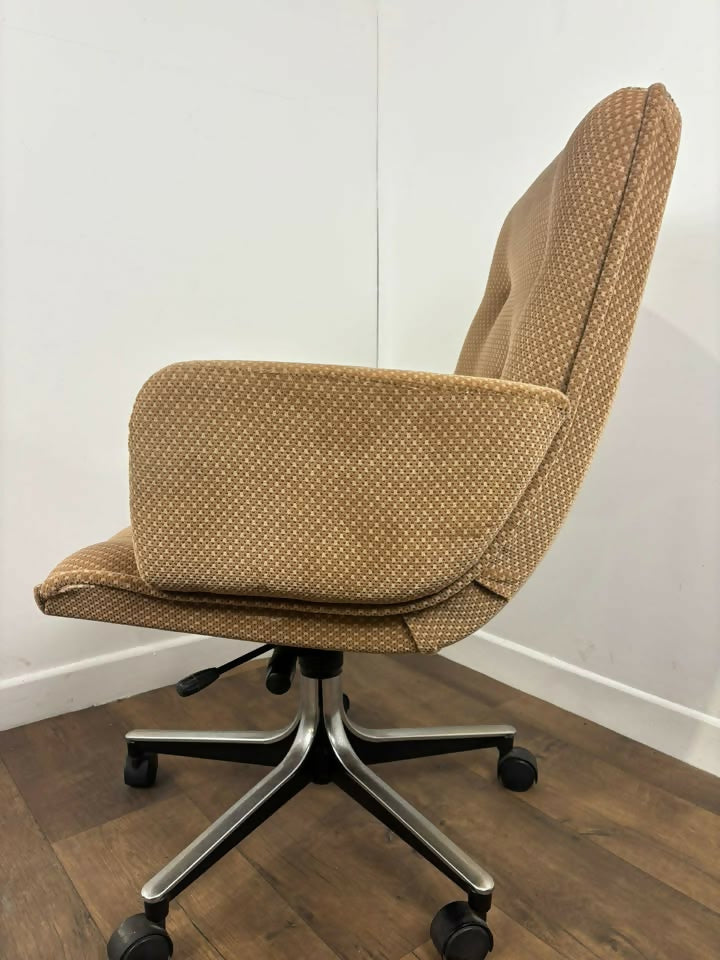 Vintage Upholstered Revolving Office Chair