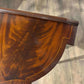 Reproduction Serpentine Front Two-Drawer Demi-Lune Side Table