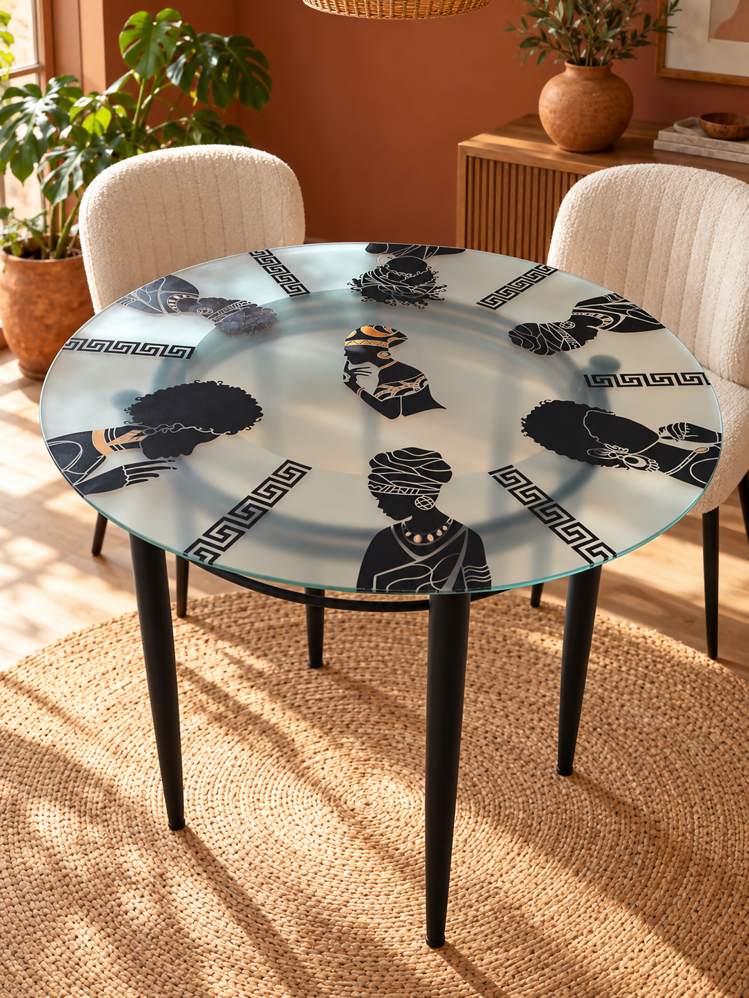 THE AFRICAN ASPECTS UPCYCLED – ONE-OFF FURNITURE ART Who's Head of the Table?