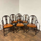 Set of Six Vintage Mahogany Dining Chairs - two of which are carvers.