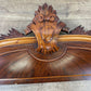 Pediment Antique French Style Walnut Carved Decorative Crest LOT 6528