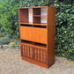 Mid Century Younger Teak Wall Unit Cabinet Writing Desk Bureau
