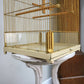 Vintage Bird Cage in Gold Colour Pagoda Style