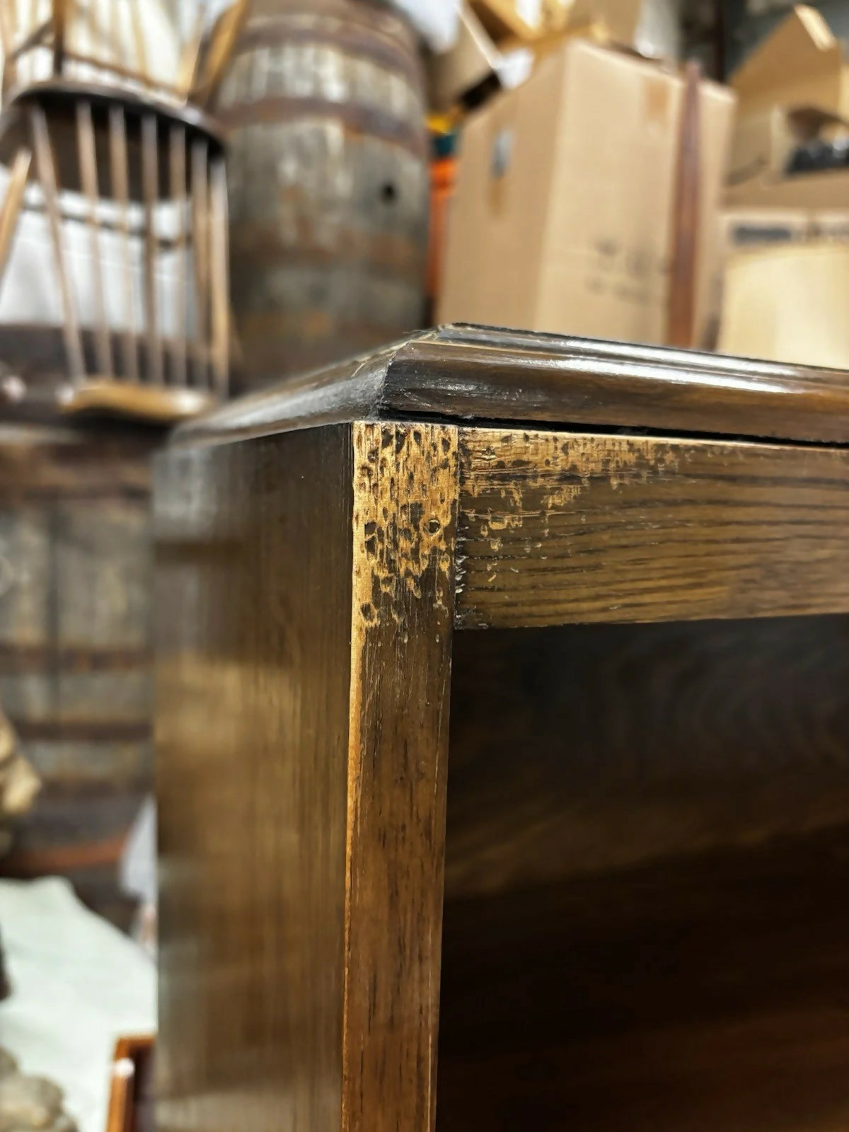 Vintage Oak Bookcase , Adjustable Shelves, With Keys For Bottom Cupboards.