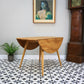Four Ercol Windsor 370 Dining Chairs with n Elm Ercol Drop Leaf Dining Table