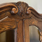 Bookcase Vintage French Louis XIV Style Oak Display Cabinet Sideboard LOT 4476