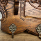 Coat Rack Vintage French Oak 6 Hooks Wall Shelf Carved Coat Hanger LOT 6550