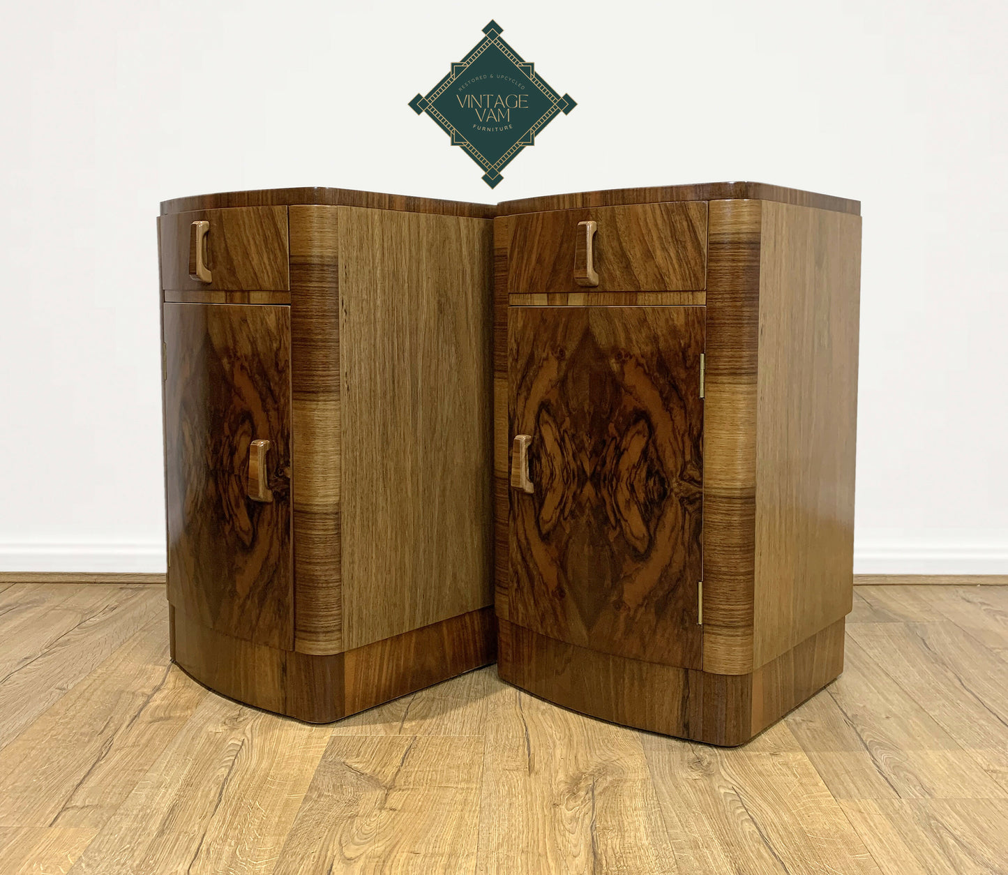 Art Deco bedside cabinets