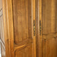 Wardrobe Vintage French Louis XVI Style Oak Three Door Carved Armoire LOT 6508