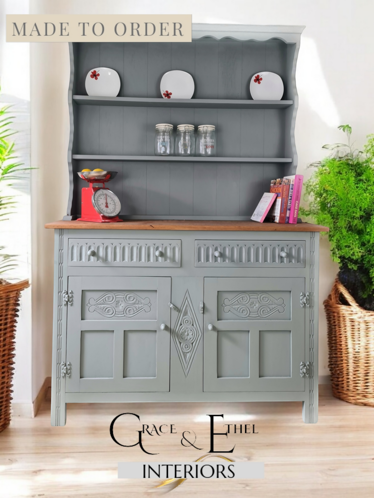 Welsh dresser in grey