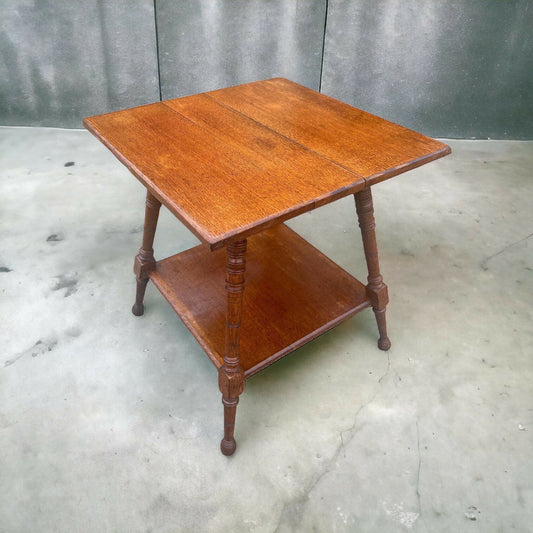 Antique Oak Side Table: Charles Locke Eastlake manner